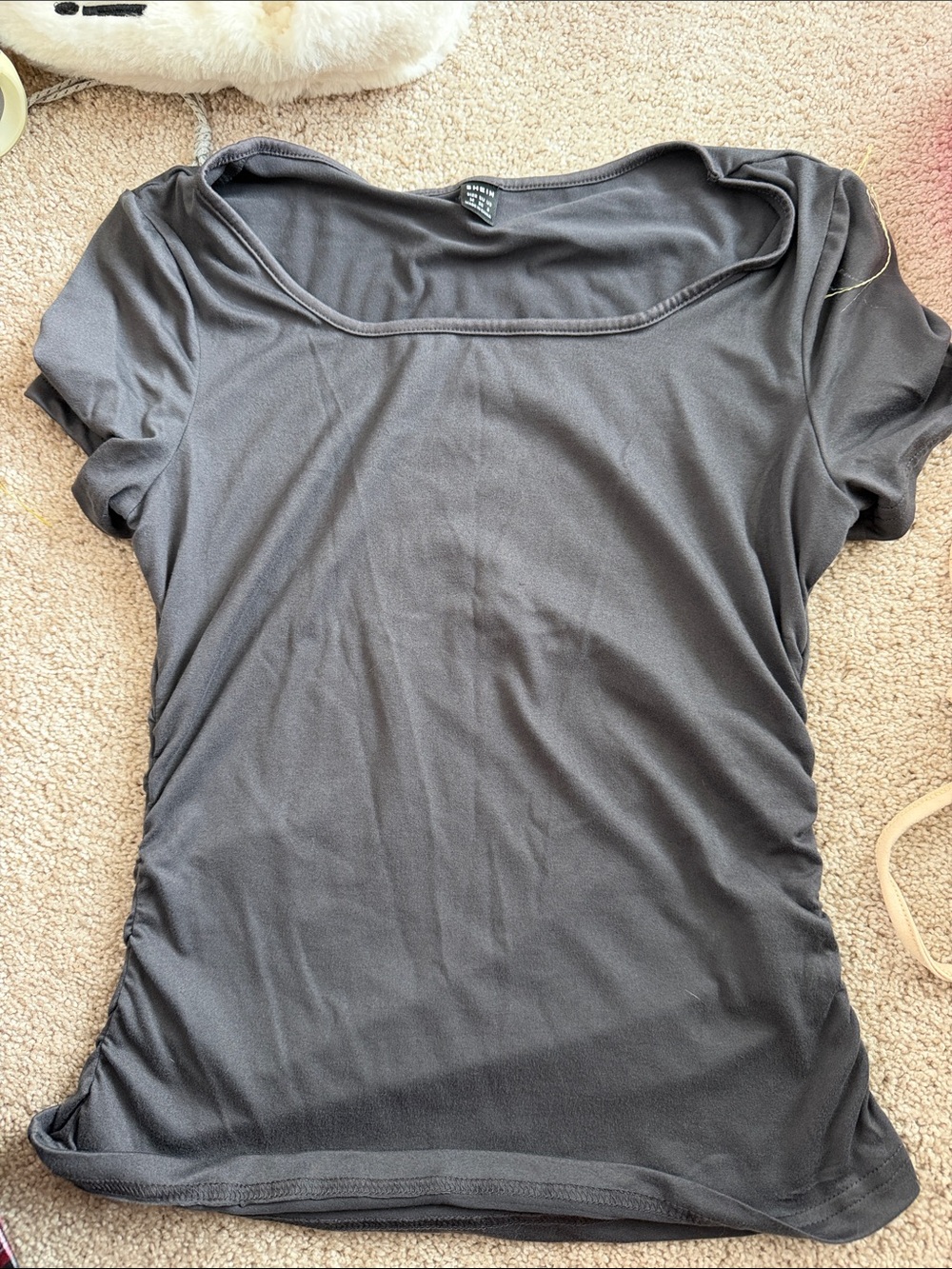 Women’s Short Sleeve Scoop Neck Top - Black